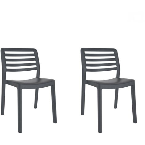 garbar WIND Set 2 Silla Interior, Exterior Gris Oscuro
