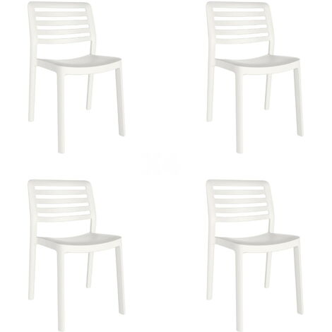 garbar WIND Set 4 Silla Interior, Exterior Blanco