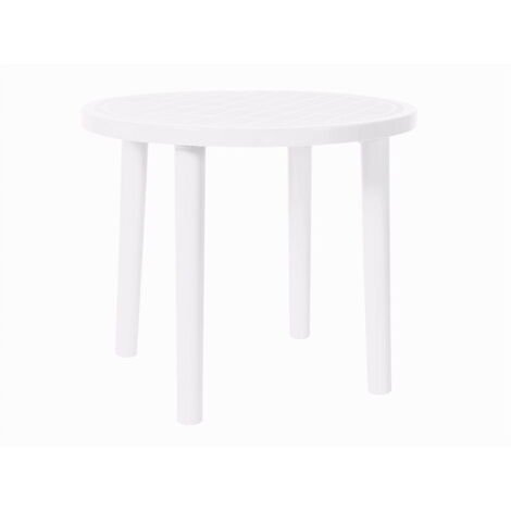 Mesa redonda exterior Ø86 blanco OLOT garbar