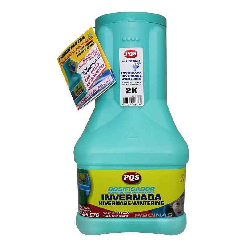 Pqs 11512 Invernador con dosificador para mantenimiento de piscina en invierno 57 semanas 2kg