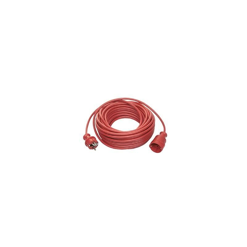 As Schwabe Cable de 10 alargador 230 v 16 con enchufe y toma corriente schuko euro energía para uso interiores ip20 rojo manguera h05vv f3g15 10m