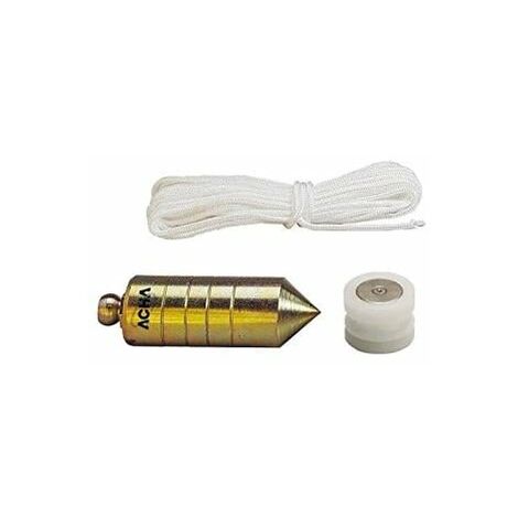 Plomada Albañil 0500Gr Nuez Magnetica Hierro Laton Nusac