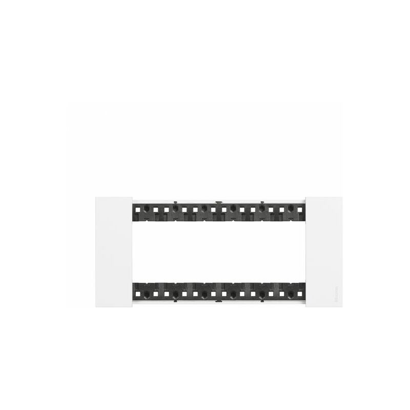 Riteav - Staffa di montaggio e (1 volte piatta) HDMI CAT6 bianco placca