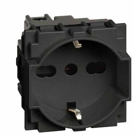 BTicino Living NOW Presa nera 2P+T 10/16A 250Vac Unel Schuko - KG4140A16