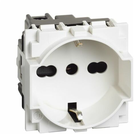 BTicino N4140/16 Living Light presa schuko bianca 2P+T 16A 250 Va.c