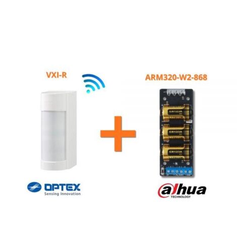 Dahua Optex Sensore esterno 90 gradi VXI-R + Trasmettitore 868Mhz- ARM320-W2-868
