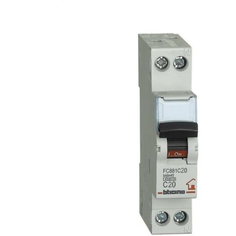 Bticino Interruttore Magnetotermico 20A 1P+N - FC881C20
