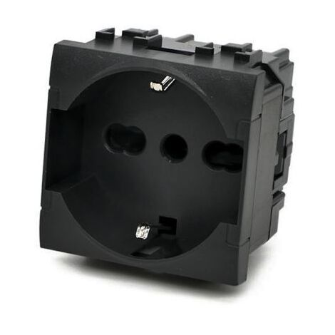Multipresa Bticino Peces Vivos Set 10 Pezzi Presa Schuko 2P T 16A Compatibile Con Bticino Living Light Living B 1044011 Presa Elettrica Nera Italiana