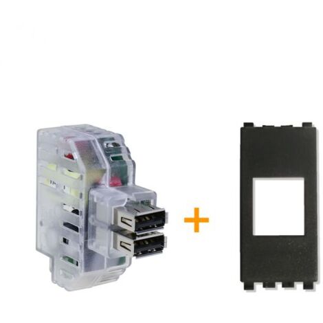 Caricatore USB da Muro Multiplo 5V 2A con Display LED Universale
