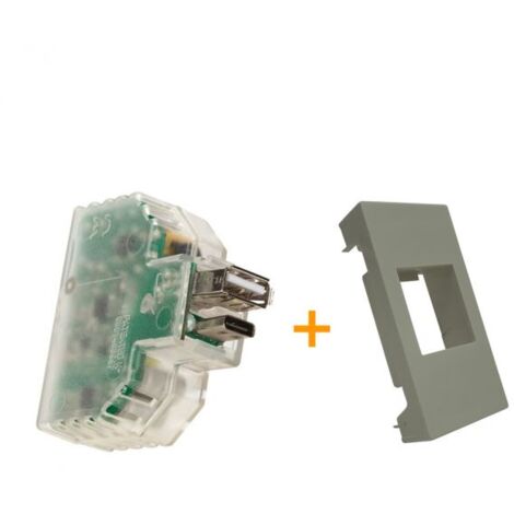 Fanton caricatore caricatutto USB A+C compatibile Matixgo Grigio - 82893