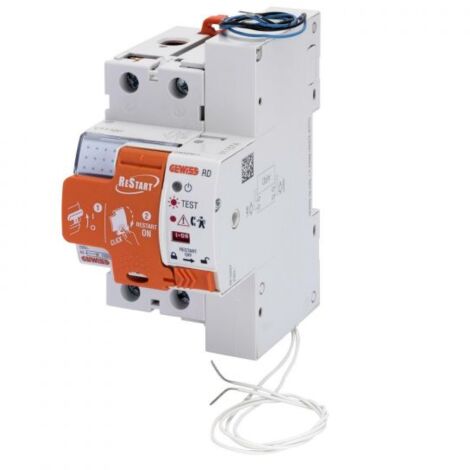 Gewiss Restart RD 2 poli accoppiato con differenziale puro IDP 40A tipo A IDN=0,03A 230V - GWD4827R