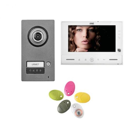 Urmet Kit monofamiliare Note2 Wifi + pulsantiera Mikra2 + videocitofono vModo, sistema 2 fili - 1723/95