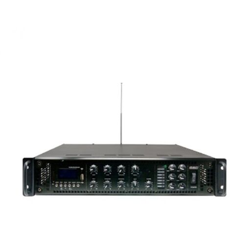 GBC Amplificatore professionale 100V / 350W a 6 zone con Mp3 Radio DAB FM - 61.6112.55/D