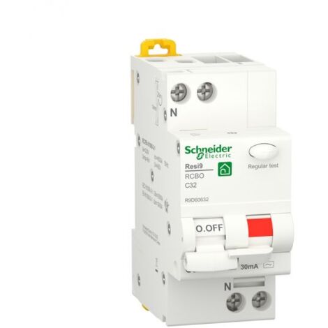 Schneider Interruttori magnetotermici differenziali Resi9 1P+N 32 A - R9D60632