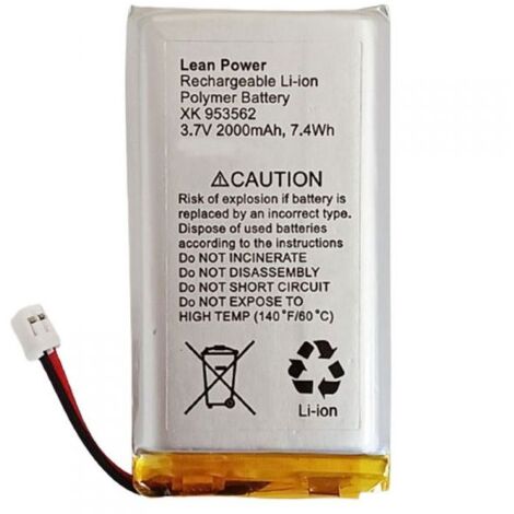 Ajax Batteria di ricambio 3.7V 2000mA per HUB HUB2 HUB Plus REX - 22259