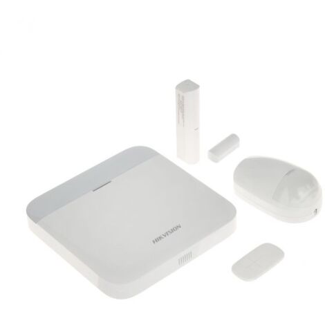 Hikvision AXPRO KIT centrale 64 zone + telecomando + rivelatore + contatto - DS-PWA64-Kit-WE