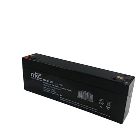 MKC batteria al piombo ricaricabile 12V 2.3Ah faston 4.8mm - MKC1223