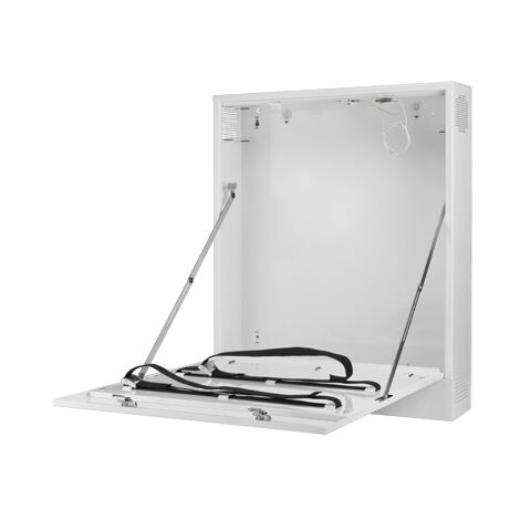 Pulsar Contenitore Metallico Box Armadio per Videoregistratori DVR NVR Bianco 53x65x12 - AWO530W