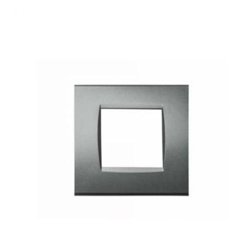Mapam Placca grigio scuro 2 posti compatibile Living International - ART 8002-08
