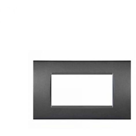 Mapam Placca grigio scuro 4 posti compatibile Living International - ART 8004-08