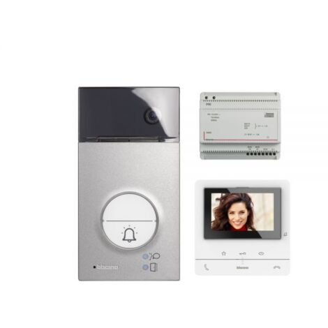 Bticino kit videocitofono mono-famigliare Linea 3000 classe100 V16E + L30 - 364612