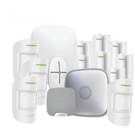 Ajax Kit antifurto wireless Bianco HUB PLUS GSM(2G/3G) + 4 SENSORI + 7 CONTATTI + SIRENA - 38176 - 20290