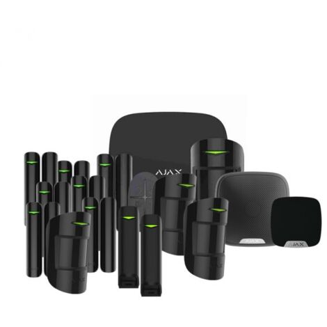 Ajax Kit antifurto wireless nero HUB2 GSM(4G) + 4 SENSORI + 7 CONTATTI + SIRENE - 51173 - 42963