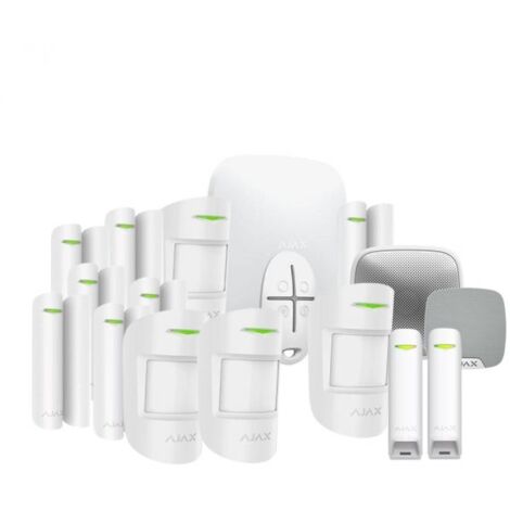Ajax Kit antifurto wireless Bianco HUB2 GSM(4G) + 4 SENSORI + 7 CONTATTI + SIRENE - 51174 - 42964