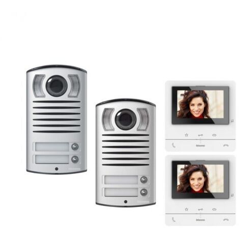 Bticino kit Video Monitor vivavoce bifamiliare Doppio ingresso a 2 fili - 364622/A