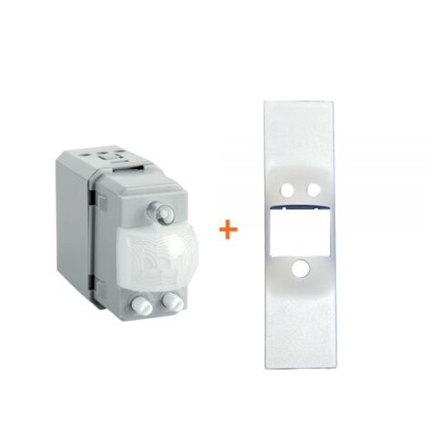 Perry sensore movimento luce incasso comp. Bticino Living Now bianca con crepuscolare - 1SPRM030B