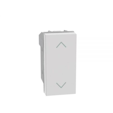 Bticino MatixGo Pulsante doppio interbloccato 1P (NO) + 1P (NO) 10 A - 250Vac Bianco - JW4037N