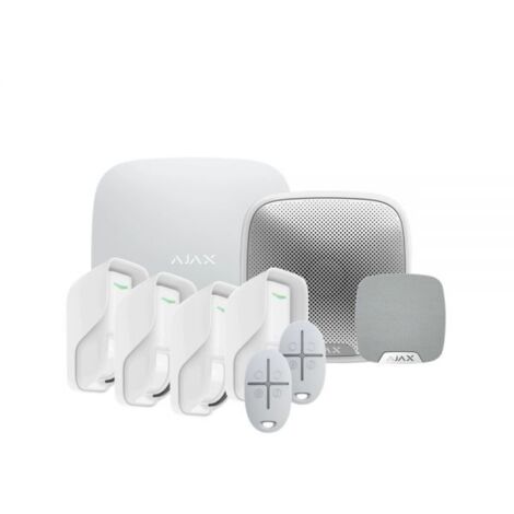 Ajax Kit antifurto wireless Bianco HUB2 GSM(4G) + SENSORE + SIRENE - 38241- 33152