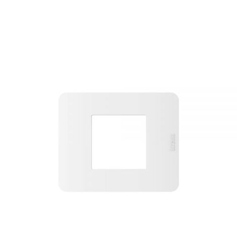 Bticino MatixGo Placca 2 moduli materiale tecnopolimero Bianco - JA4802JW