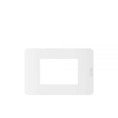 Bticino MatixGo Placca 3 moduli materiale tecnopolimero Bianco - JA4803JW