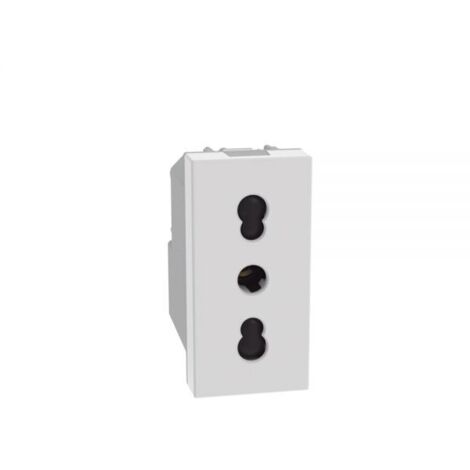 Bticino MatixGo Presa bipasso 2P+T 16 A 250Vac Bianco - JW4180