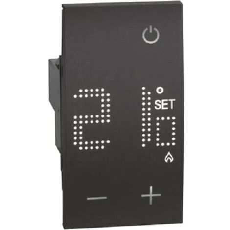 Bticino termostato ambiente 230V Living Now Nero - KG4441