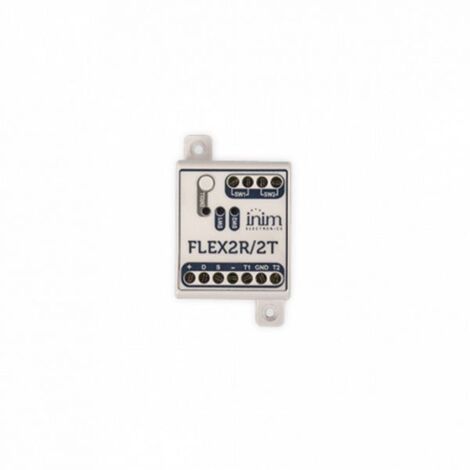 Inim Modulo su bus con 2 relè 230V 5A per tapparelle e punti luce - Flex2R/2T