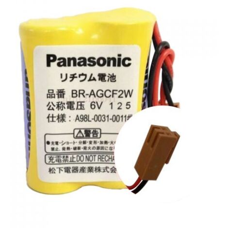 Panasonic batteria 6V 2200mAh compatibile PLC Fanuc - BR-AGCF2W