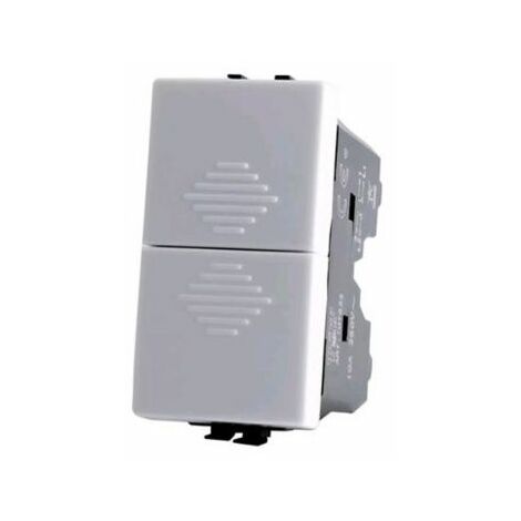 Mapam JOY Doppio pulsante 10A - 250V T3 compatibile con serie Matix bianco - 522B