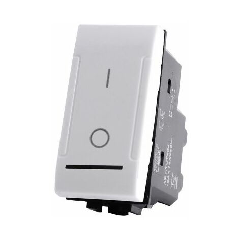 Mapam ART Interruttore bipolare 16A - 250V T1 compatibile Light bianco - 802B