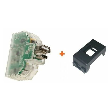 Fanton caricatore USB A+C incasso compatibile Gewiss Playbus - 82893-GP