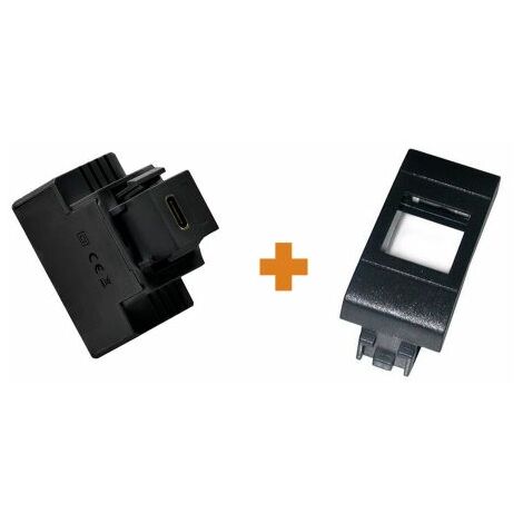 Fanton caricatore 1 USB-C 3A Ricarica rapida 18W da incasso Living International - 82902