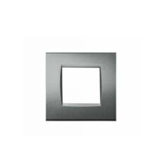 Mapam Placca grigio scuro 2 posti compatibile Living International - ART 8002-08