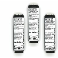 Batesecur 3 pz Batterie litio 3.6V 2,7Ah BAT28 compatibile BATLI28 BATLI38 Logisty