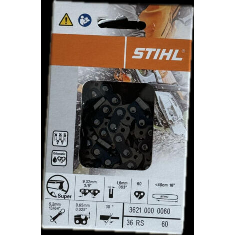 STIHL 36210000060 Rapid Super Sägekette 1.6mm, 60 GL