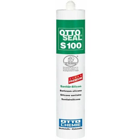 OTTOSEAL S100 Premium-Sanitär-Silikon 300ml C02 grau