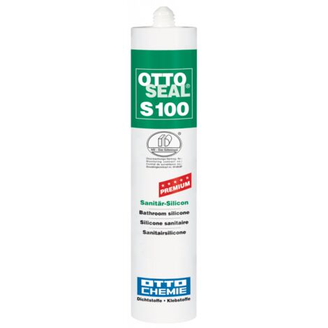 OTTOSEAL S100 Premium-Sanitär-Silikon 300ml C94 silbergrau