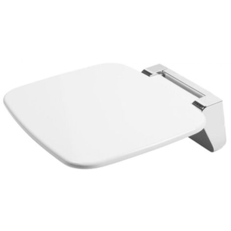 Cornat Duschklappsitz-Belastbar bis 160 kg-Platzsparend hochklappbar-Rutschfeste Sitzfläche-Pflegele