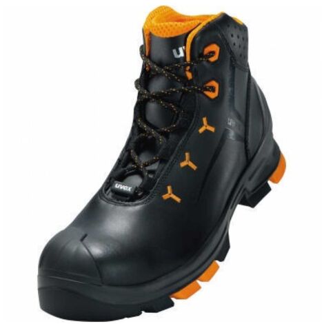 UVEX 2 Sicherheits-Stiefel Gr. 47 W11 S3L ESD SR schwarz/orange 6503.2