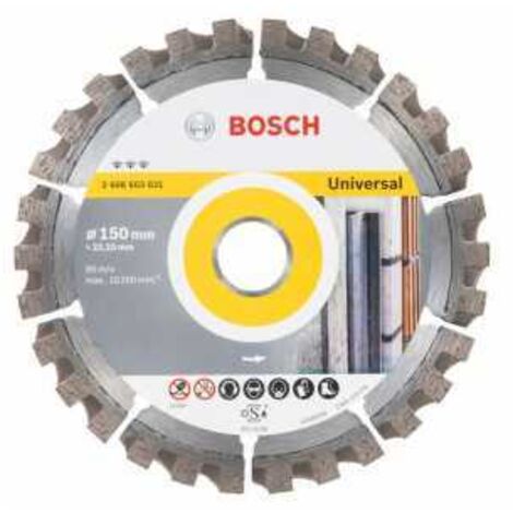 Beste universelle Diamanttrennscheibe 150 x 2223 x 24 x 12 BOSCH 2608603631